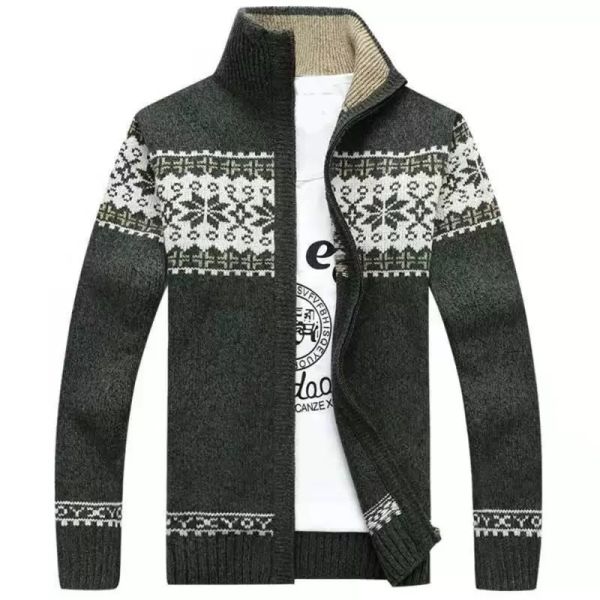 men's sweaters western style sweater autumn winter fashion loose simple zipper stand-up collar warm long sleeve, Black
men's sweaters western style sweater autumn winter fashion loose simple zipper stand-up collar warm long sleeve, Black