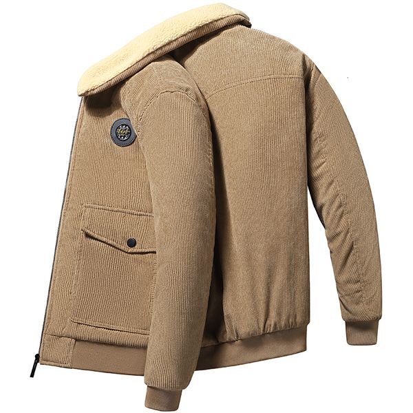 men s down parkas corduroy parka winter jacket plus velvet retro short warm windproof workwear casual lamb fleece men 221208, Black
men s down parkas corduroy parka winter jacket plus velvet retro short warm windproof workwear casual lamb fleece men 221208, Black