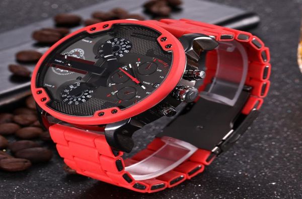 business mens brand watches red stainless steel watchband big size men designer watches multidial luxury modern wristwatch day da9432721, Slivery;brown
business mens brand watches red stainless steel watchband big size men designer watches multidial luxury modern wristwatch day da9432721, Slivery;brown
