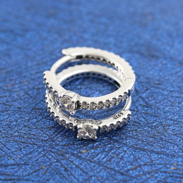 925 sterling silver sparkling hoop earrings fits european pandora style jewelry fashion earrings, Golden;silver
925 sterling silver sparkling hoop earrings fits european pandora style jewelry fashion earrings, Golden;silver