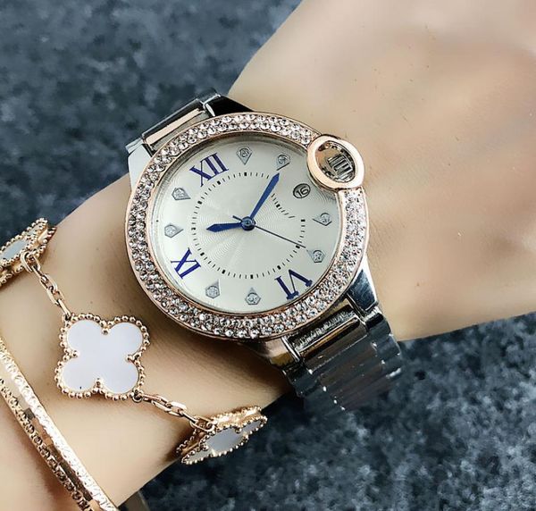 fashion brand women girl crystal roman numerals dial steel band date calendar quartz wrist watch ca061905750, Slivery;brown
fashion brand women girl crystal roman numerals dial steel band date calendar quartz wrist watch ca061905750, Slivery;brown