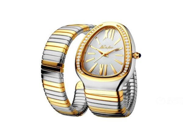missfox dazzling quartz womens watch snake shape graceful curve design elastic scaling bracelet diamond ladies watches feminine de6843460, Slivery;brown
missfox dazzling quartz womens watch snake shape graceful curve design elastic scaling bracelet diamond ladies watches feminine de6843460, Slivery;brown