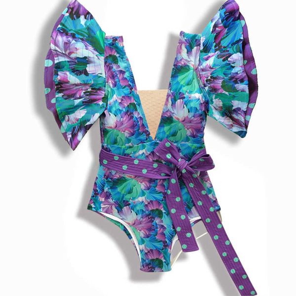 swim wear 2022 new ruffle print floral one piece strappy slimming swimwear women swimsuit deep-v bathing suit beach wear monkini t221208
swim wear 2022 new ruffle print floral one piece strappy slimming swimwear women swimsuit deep-v bathing suit beach wear monkini t221208