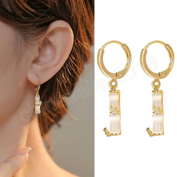 dangle earrings for woman gold color bamboo shaped pendant earrings girl crystal drop earring fashion festival jewelry gifts, Silver
dangle earrings for woman gold color bamboo shaped pendant earrings girl crystal drop earring fashion festival jewelry gifts, Silver