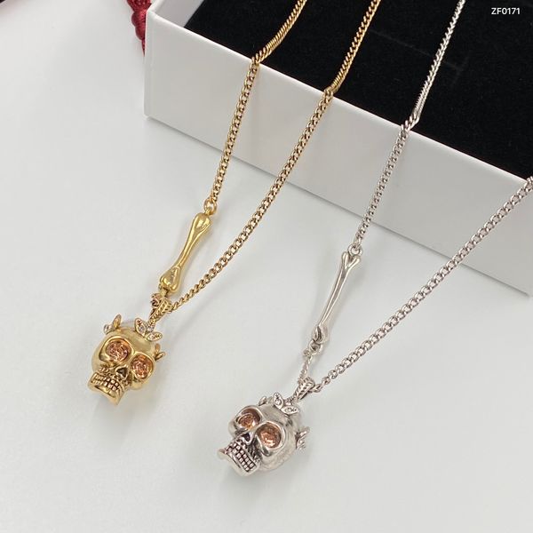 gold silver skull pendant necklace vintage hiphop rock punk skeleton heads bone chain necklaces for men women lovers jewelry gifts mn2 --02
gold silver skull pendant necklace vintage hiphop rock punk skeleton heads bone chain necklaces for men women lovers jewelry gifts mn2 --02