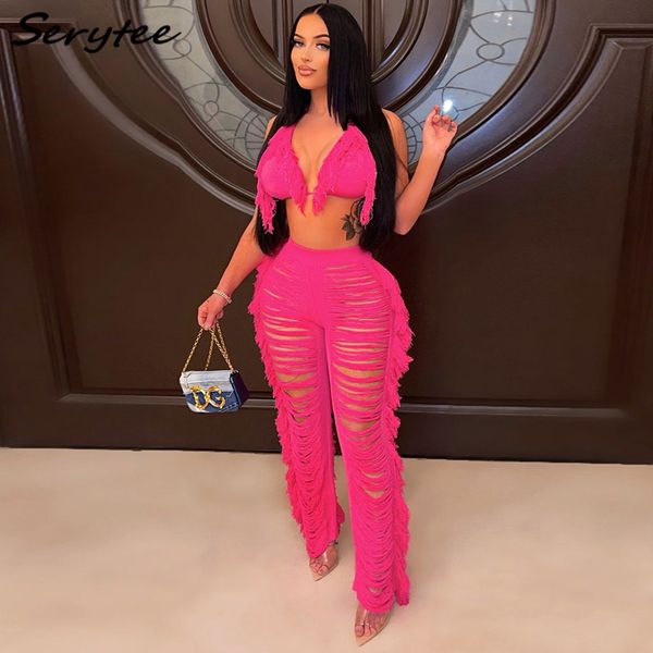 serytee 2 pcs pants women knitted two piece set halter bra crop and crochet pant matching set hollow out beach suit white 2023 women's 
serytee 2 pcs pants women knitted two piece set halter bra crop and crochet pant matching set hollow out beach suit white 2023 women's