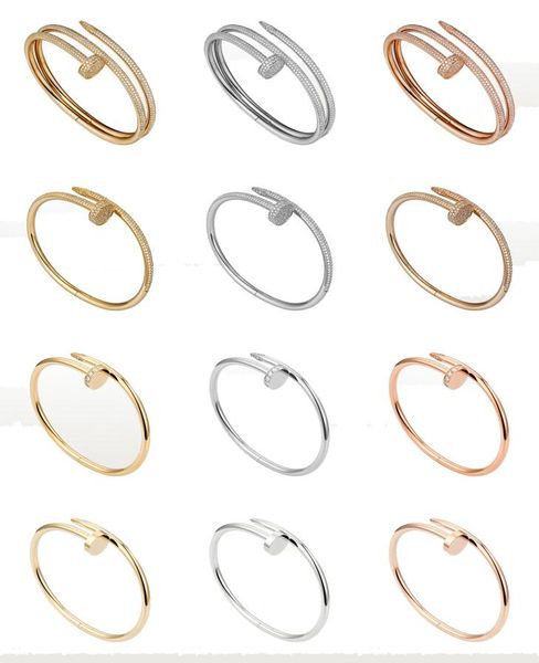 classic nail bangle bracelet mens bracelets with and without diamonds designer luxury jewelry women titanium steel alloy goldplat9917921, Black
classic nail bangle bracelet mens bracelets with and without diamonds designer luxury jewelry women titanium steel alloy goldplat9917921, Black