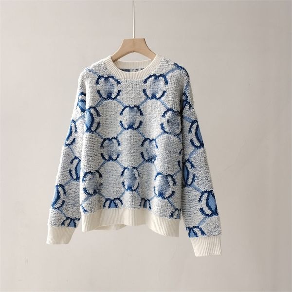 designer ladies sweater pattern jacquard design small fragrant sweater chunky warm round neck jumper top, White;black
designer ladies sweater pattern jacquard design small fragrant sweater chunky warm round neck jumper top, White;black