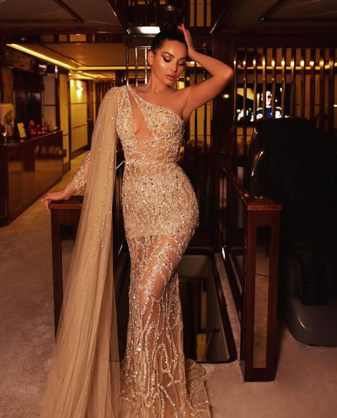 sparkly new arrival evening dresses v neck one shoulder cape one long sleeve lace floor length beaded pearls sequins appliques prom dress fo, Black;red
sparkly new arrival evening dresses v neck one shoulder cape one long sleeve lace floor length beaded pearls sequins appliques prom dress fo, Black;red