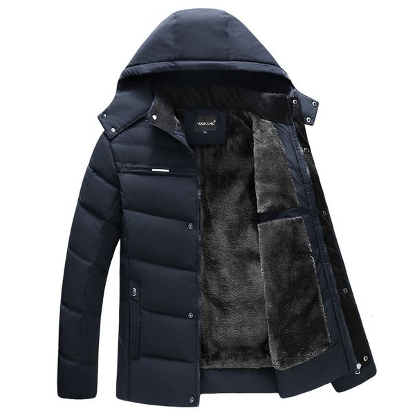 men's down parkas parka coats winter jacket thicken hooded waterproof outwear warm coat fathers clothing casual overcoat 221208, Black
men's down parkas parka coats winter jacket thicken hooded waterproof outwear warm coat fathers clothing casual overcoat 221208, Black
