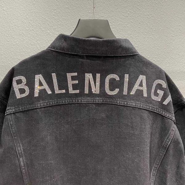 women jacket denim coat men ball len 22fw fashion designer luxury paris classic back diamond shoulder loose hip hop leisure casual co yl81, Black;brown
women jacket denim coat men ball len 22fw fashion designer luxury paris classic back diamond shoulder loose hip hop leisure casual co yl81, Black;brown