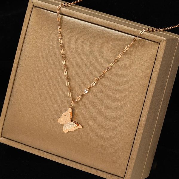 korean style collarbone butterfly light luxury high cold fashion rose gold necklace choker, Golden;silver
korean style collarbone butterfly light luxury high cold fashion rose gold necklace choker, Golden;silver