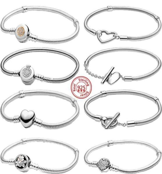 women heart flower basic snake chain bracelet real 925 sterling silver charm diy jewelry6794493, Black
women heart flower basic snake chain bracelet real 925 sterling silver charm diy jewelry6794493, Black