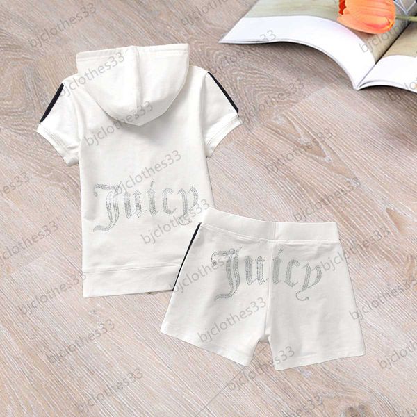 juicy tracksuit designer womens two piece pant drill letter short sleeve hooded cardigan elastic waist casual shorts women clothes 5 colors, White
juicy tracksuit designer womens two piece pant drill letter short sleeve hooded cardigan elastic waist casual shorts women clothes 5 colors, White