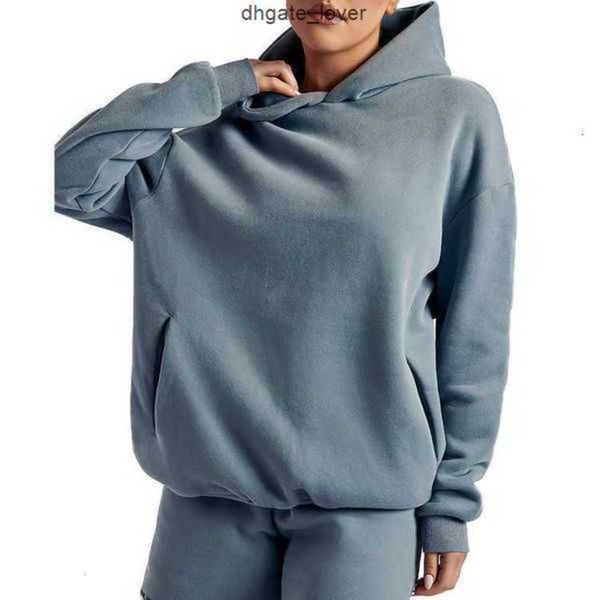 hoodies fleece custom women's plain embroidered loose jumper 100%cotton sweatshirts women oversized ess2o28, Black