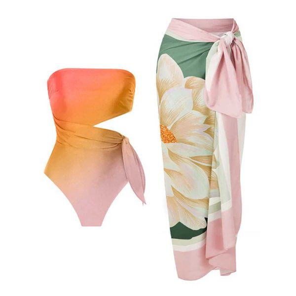 swim wear gradient print fashion swimsuit set cover up biquini naranja 2022 swimwear with skirt patchwork women's bandage summer beach
swim wear gradient print fashion swimsuit set cover up biquini naranja 2022 swimwear with skirt patchwork women's bandage summer beach