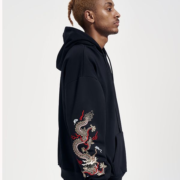 men's hoodies sweatshirts japanese streetwear fashion sweatshirt dragon graphic embroidery cotton hoodie men, Black
men's hoodies sweatshirts japanese streetwear fashion sweatshirt dragon graphic embroidery cotton hoodie men, Black