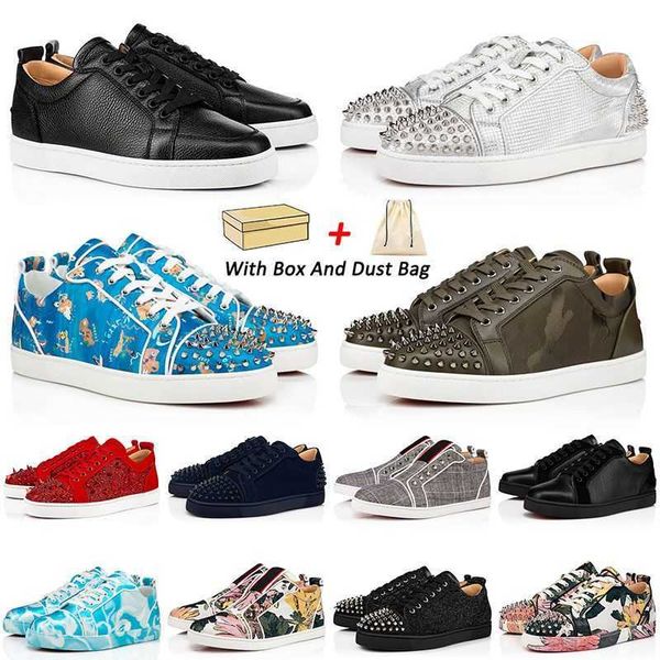 with box designer christians shoe with box 2022 designer ss low shoes sneakers for mens women cut genuine leather splike loafers vintage l, Black
with box designer christians shoe with box 2022 designer ss low shoes sneakers for mens women cut genuine leather splike loafers vintage l, Black