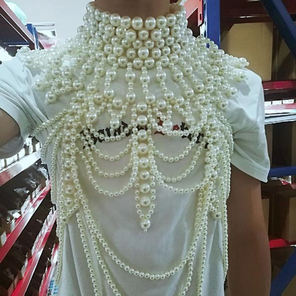 belly chains dvacaman korean handmade simulated pearl statement necklace women fashion body chain charm jewelry female 221208, Silver
belly chains dvacaman korean handmade simulated pearl statement necklace women fashion body chain charm jewelry female 221208, Silver
