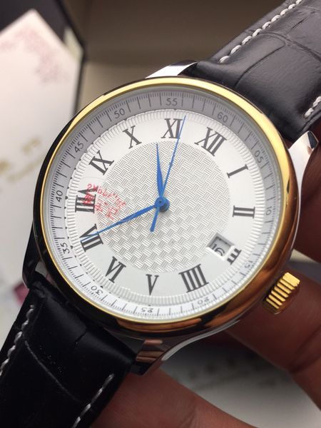 men's watch fully automatic mechanical waterproof calendar belt fashion watches, Slivery;brown
men's watch fully automatic mechanical waterproof calendar belt fashion watches, Slivery;brown