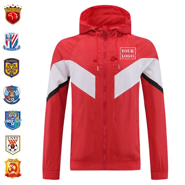 active men's jackets hooded windbreaker coats personal group custom printed shanghai port shandong taishan tianjin tigers wuhan fc shan, Black;brown
active men's jackets hooded windbreaker coats personal group custom printed shanghai port shandong taishan tianjin tigers wuhan fc shan, Black;brown