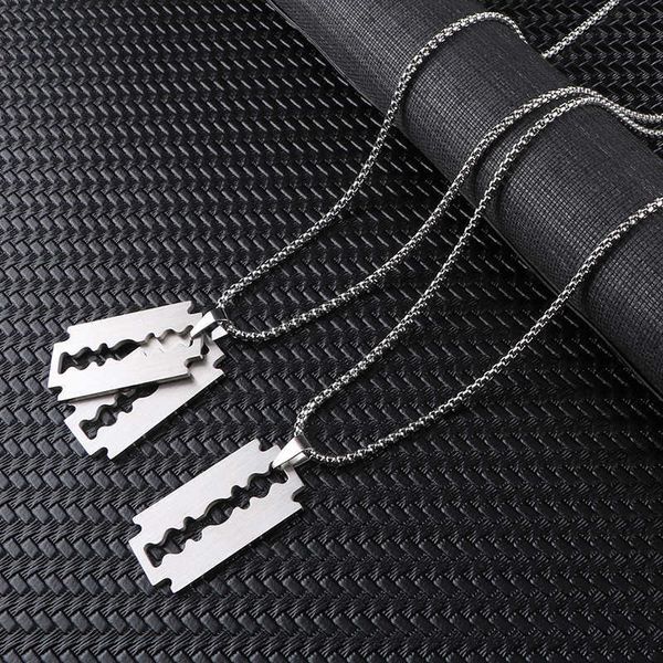 pendant necklaces fashion silver color stainless steel razor blades pendant necklaces men jewelry steel male shaver shape sweater necklace g
pendant necklaces fashion silver color stainless steel razor blades pendant necklaces men jewelry steel male shaver shape sweater necklace g