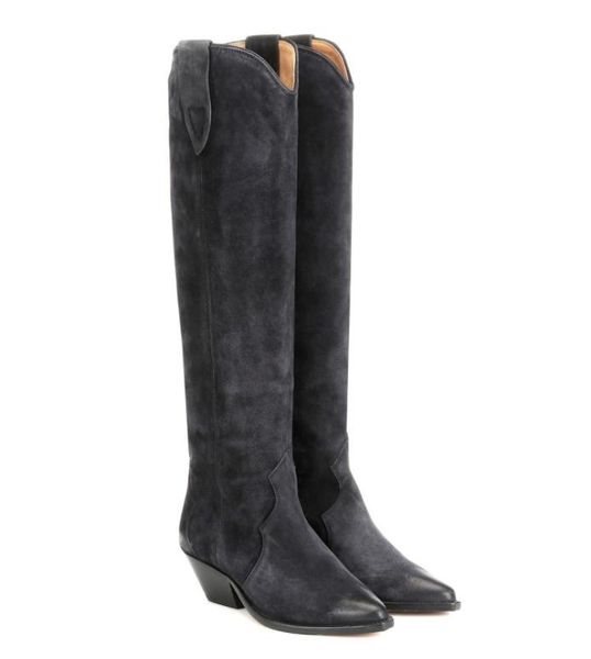 lady cowskin suede leather square chunky 5cm med heels knee boots pleated women martin knight cowboy booties pillage toes short pl6979478, Black
lady cowskin suede leather square chunky 5cm med heels knee boots pleated women martin knight cowboy booties pillage toes short pl6979478, Black
