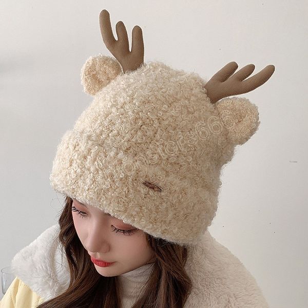 christmas winter thick warm antler hat beanie wool knitted snow ski earflap cap bomber hat women girl bonnet hats gift, Blue;gray
christmas winter thick warm antler hat beanie wool knitted snow ski earflap cap bomber hat women girl bonnet hats gift, Blue;gray