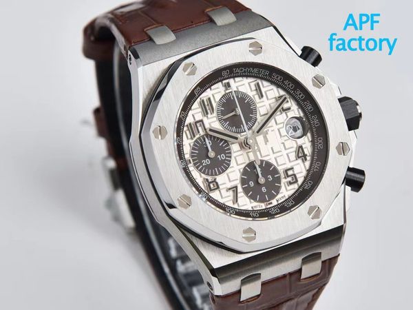 apf factory 26470 26238 watch diameter 42mm equipped with 3126 timing movement sapphire crystal glass mirror can loosen the first grain rubb, Slivery;golden
apf factory 26470 26238 watch diameter 42mm equipped with 3126 timing movement sapphire crystal glass mirror can loosen the first grain rubb, Slivery;golden