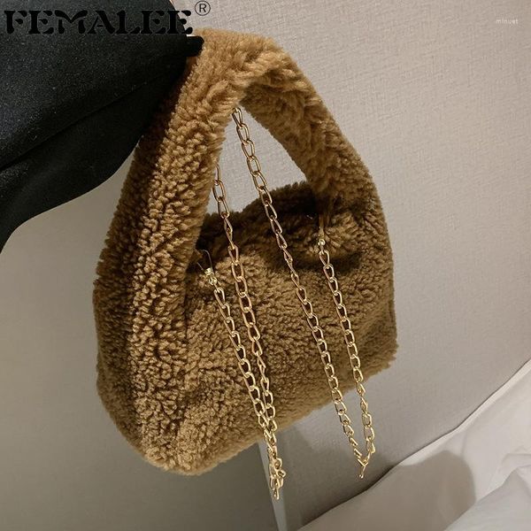 shoulder bags plush faux fur lambswool hobo tote bag winter fashion chain women's handbag luxury small crossbody short handle sac
shoulder bags plush faux fur lambswool hobo tote bag winter fashion chain women's handbag luxury small crossbody short handle sac