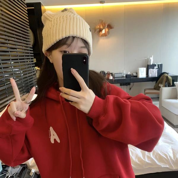 ader error women's hoodies hooded sweater autumn winter plush loose hoodie women's slouchy little long sleeve top, Black
ader error women's hoodies hooded sweater autumn winter plush loose hoodie women's slouchy little long sleeve top, Black