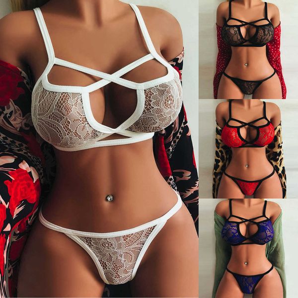 women lace bra briefs set wire lingerie hollow out g-string bra set female transparent seamless intimate underwear set, Red;black
women lace bra briefs set wire lingerie hollow out g-string bra set female transparent seamless intimate underwear set, Red;black