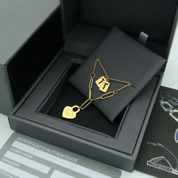 pendant necklaces designer hollow letter tag peach heart double layer necklace women's stainless steel blue pink green pendant luxury j, Silver
pendant necklaces designer hollow letter tag peach heart double layer necklace women's stainless steel blue pink green pendant luxury j, Silver
