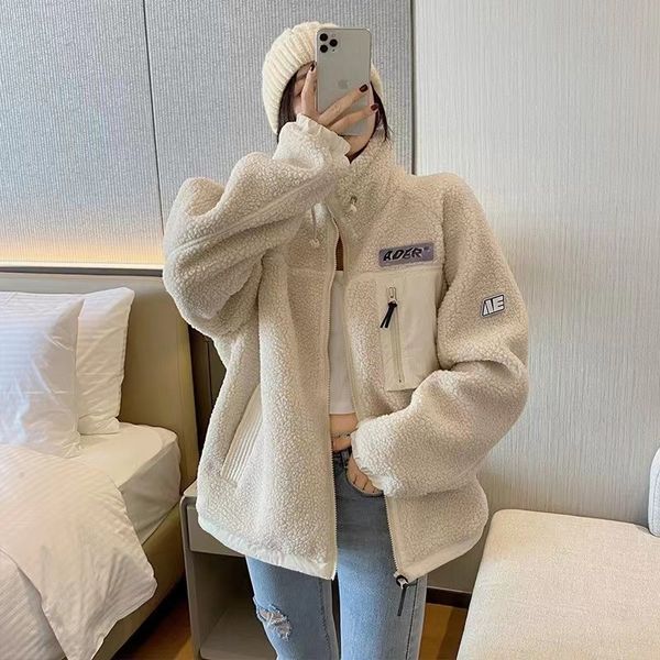 ader error women's jackets lamb wool coat autumn and winter korean version loose stand collar cashmere cotton couple thickened, Black;brown
ader error women's jackets lamb wool coat autumn and winter korean version loose stand collar cashmere cotton couple thickened, Black;brown