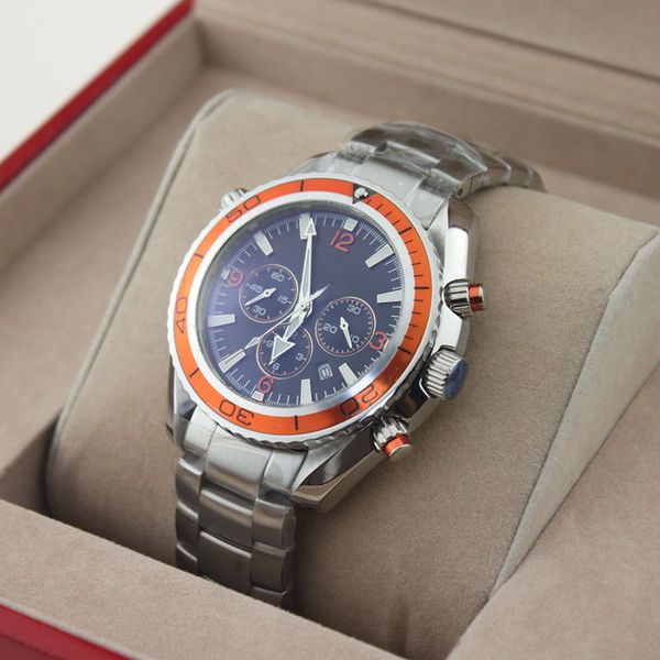 stylish stainless steel watch multi-functional chronograph calendar glow-in-the-dark quartz men's watch, Slivery;brown
stylish stainless steel watch multi-functional chronograph calendar glow-in-the-dark quartz men's watch, Slivery;brown