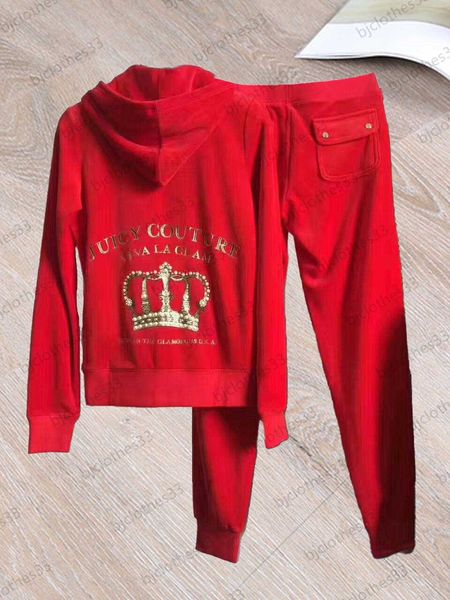 juicy tracksuit womens two piece pant velvet fabric crown embellishment hooded slim loose bunched leg trousers fashion joker women clothing, White
juicy tracksuit womens two piece pant velvet fabric crown embellishment hooded slim loose bunched leg trousers fashion joker women clothing, White