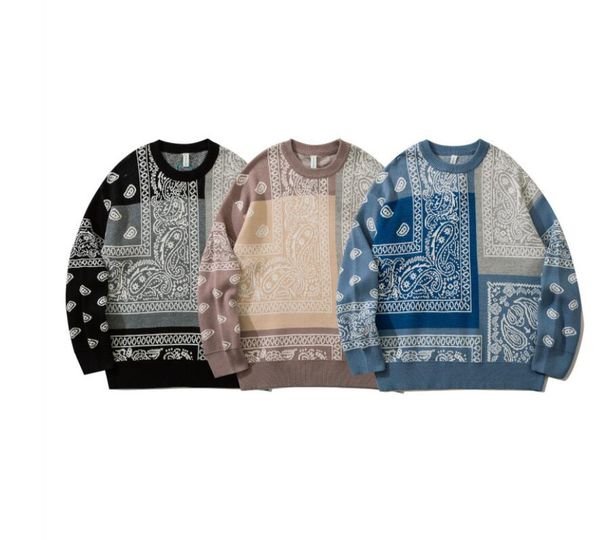 men's sweaters cashew flower colorblock sweater fall winter harajuku retro loose knitted jumper couple hip hop casual pullover streetwe, White;black
men's sweaters cashew flower colorblock sweater fall winter harajuku retro loose knitted jumper couple hip hop casual pullover streetwe, White;black