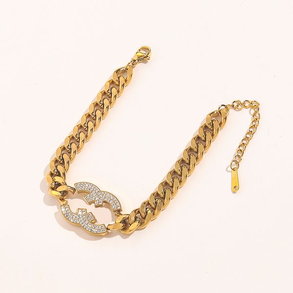 fashion design diamond chain bracelets designer gold plated bracelet classic jewelry couple gifts bracelet high sense accessories, Black
fashion design diamond chain bracelets designer gold plated bracelet classic jewelry couple gifts bracelet high sense accessories, Black