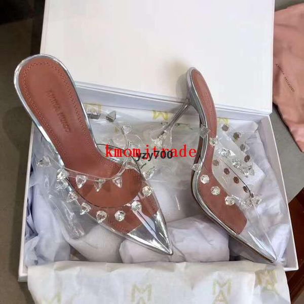 real amina muaddi p os sandals julia mule glass transparent pvc white crystal studs shoes european 35-39 tbk, Black
real amina muaddi p os sandals julia mule glass transparent pvc white crystal studs shoes european 35-39 tbk, Black