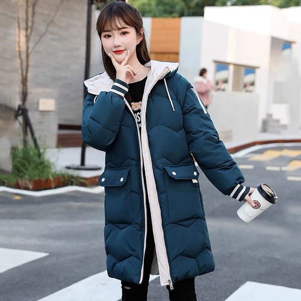 women s down parkas winter padded jacket warm thick cotton coat korean loose hooded female outwear 221208, Black
women s down parkas winter padded jacket warm thick cotton coat korean loose hooded female outwear 221208, Black