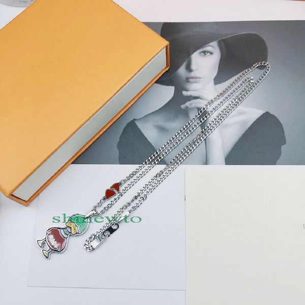 europe america fashion new style men chain necklace lady women silver-colour metal with v initials enamel duck pendant sweater chain mp3230
europe america fashion new style men chain necklace lady women silver-colour metal with v initials enamel duck pendant sweater chain mp3230