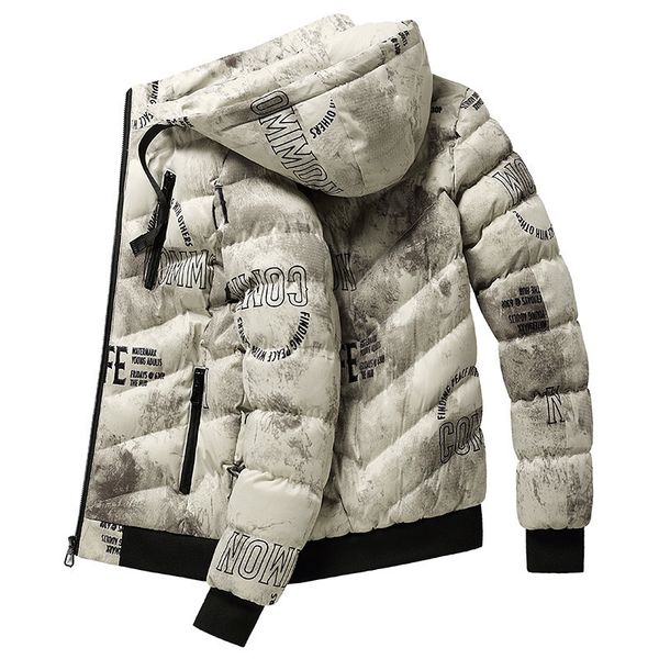 men s down parkas clothing korean style cotton padded jacket winter hooded coat ropa de hombre retro printed outerwear 221208, Black
men s down parkas clothing korean style cotton padded jacket winter hooded coat ropa de hombre retro printed outerwear 221208, Black