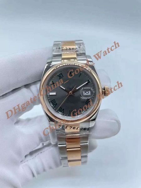 36mm watches for men watch rose gold men's automatic movement steel bracelet roman number wimbledon wristmatches sapphire crystal chris, Slivery;brown
36mm watches for men watch rose gold men's automatic movement steel bracelet roman number wimbledon wristmatches sapphire crystal chris, Slivery;brown