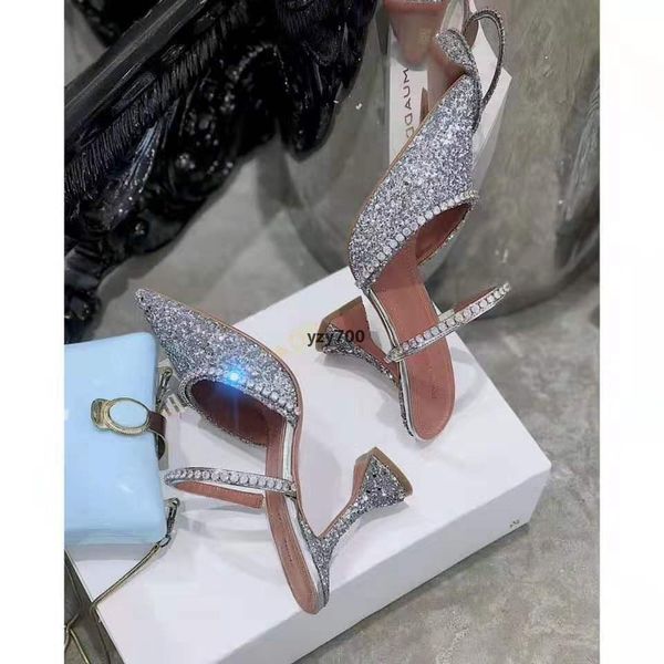 2021 amina muaddi fash official quality women 95mm gilda embellished glitter mules crystal high heel shoes sandals ote, Black
2021 amina muaddi fash official quality women 95mm gilda embellished glitter mules crystal high heel shoes sandals ote, Black