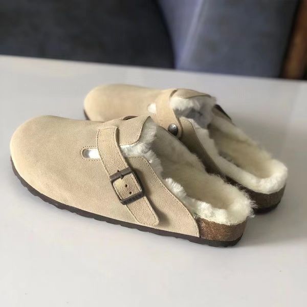 boston shearling sandals fur mule slipper designer suede leathe slippers wook fur cork flat slides fashion arizona mayari men womensandal si, Black
boston shearling sandals fur mule slipper designer suede leathe slippers wook fur cork flat slides fashion arizona mayari men womensandal si, Black