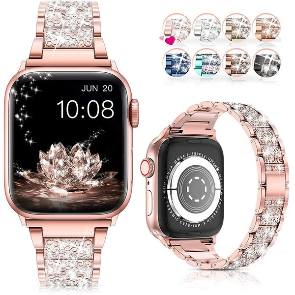 Link Bracelet Luxury for Apple Watch Band Ultra 49mm SE 6 7 8 41mm 45mm 40mm 44mm Diamond Shining Women Metal Strap IWatch Series 5 4 3 38mm 42mm
Link Bracelet Luxury for Apple Watch Band Ultra 49mm SE 6 7 8 41mm 45mm 40mm 44mm Diamond Shining Women Metal Strap IWatch Series 5 4 3 38mm 42mm