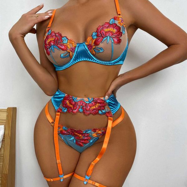 yimunancy 3-piece contrast color lace bra set women 10 colors embroidery panty underwear set ladies blue lingerie set, Red;black
yimunancy 3-piece contrast color lace bra set women 10 colors embroidery panty underwear set ladies blue lingerie set, Red;black