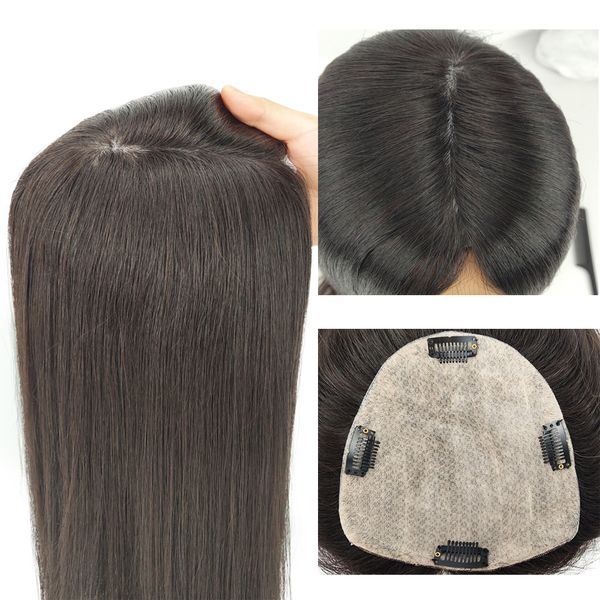 fashion european virgin human hair er for women silk smooth toupee 4 clips in ers fine hairpiece natural scalp skin base hairs piece 15x16cm, Black;brown
fashion european virgin human hair er for women silk smooth toupee 4 clips in ers fine hairpiece natural scalp skin base hairs piece 15x16cm, Black;brown