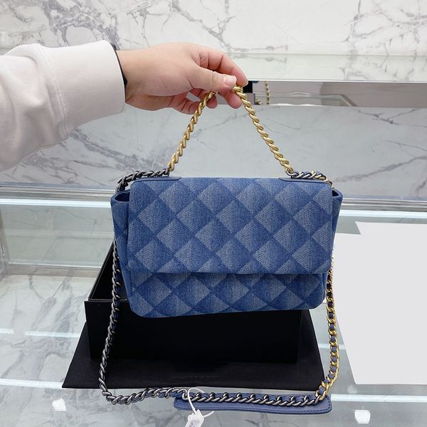 womens designer cross body blue denim 19 bags classic single flap printing dyeing diamond lattice braceket chain handle totes shoulder outdo
womens designer cross body blue denim 19 bags classic single flap printing dyeing diamond lattice braceket chain handle totes shoulder outdo