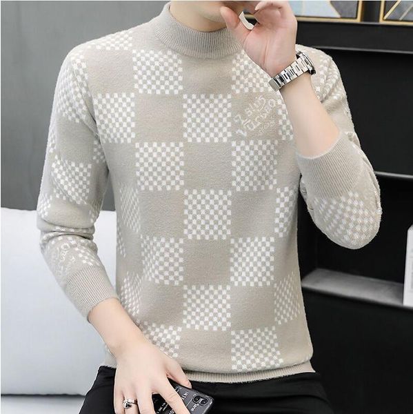 pullover men's sweaters korean casual striped solid sweater men half high collar stretch tight sweater slim fit knit, White;black
pullover men's sweaters korean casual striped solid sweater men half high collar stretch tight sweater slim fit knit, White;black